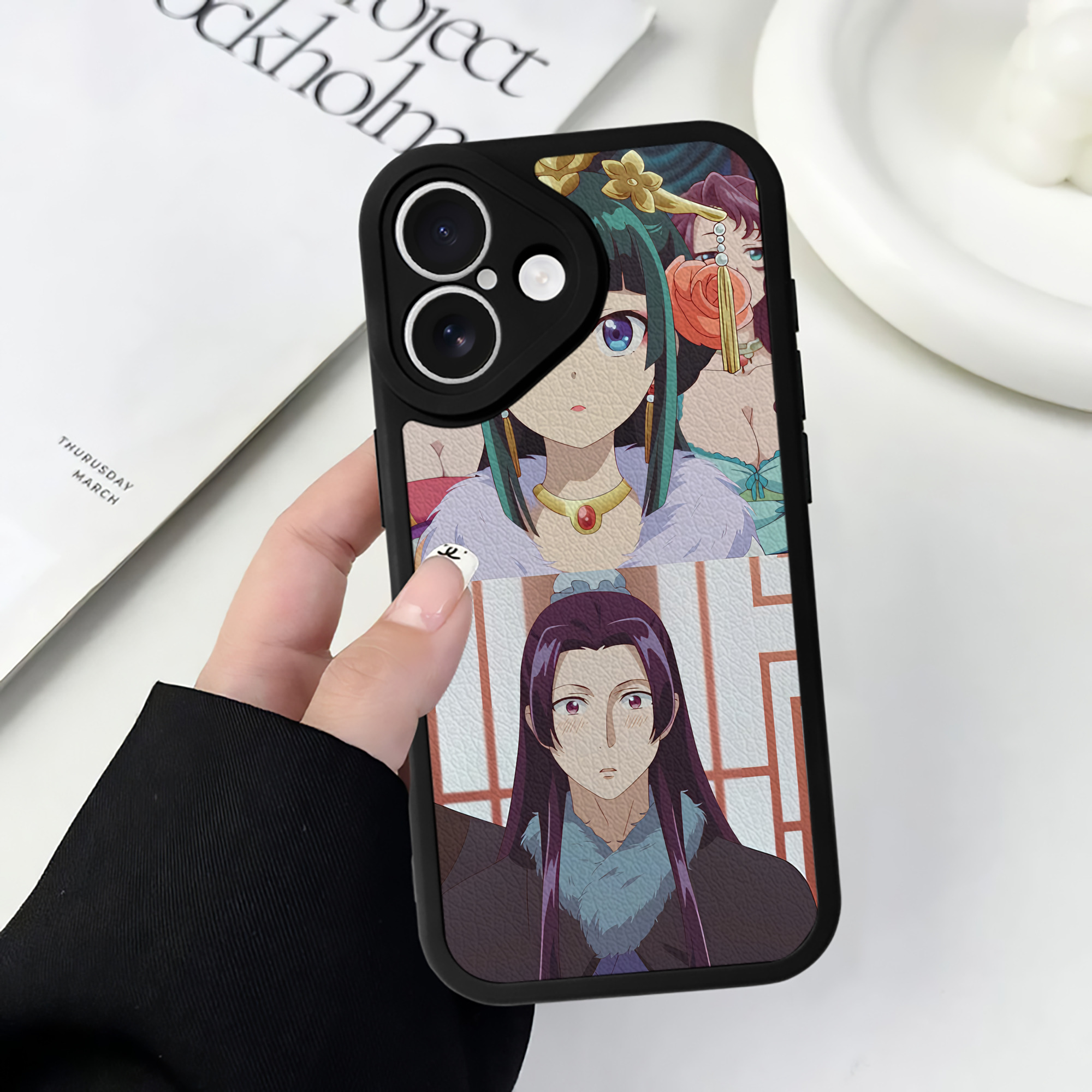薬屋のひとりごと The Apothecary Diaries 【iPhone 16シリーズ対応】シリコンスマホケース（レザー調） 材質：シリコン